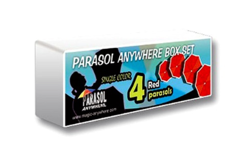 파라솔(우산)  세트 (빨강색 4개)   Parasol Box Set (4 Parasols,)