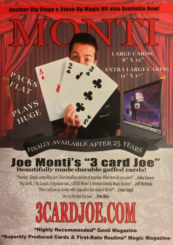 3  카드 죠 액스러지 카드  3 Card Joe X-Large Cards - DVD