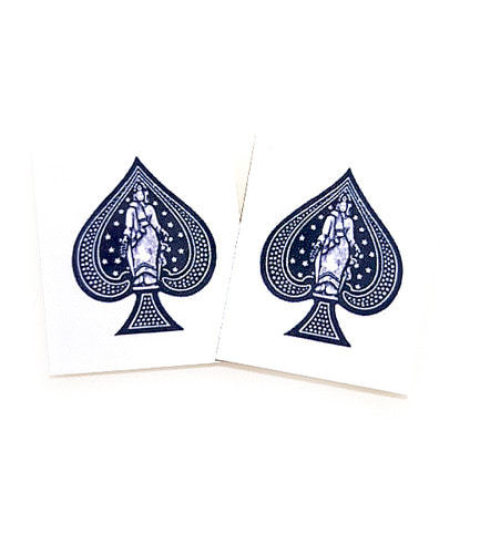 ACE 스페이드카드(중) 문신 스티커 2개  tattoo stickers