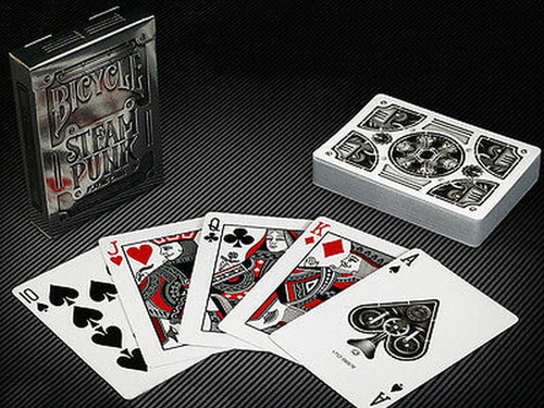 바이시클 실버 스템펑크  Bicycle Silver Steampunk Playing Cards