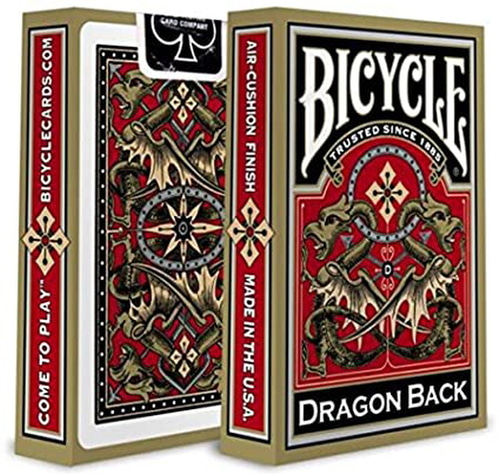 바이시클 드래곤 백 (골드)   Bicycle Dragon Back Cards (Gold)