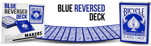 바이시클 블루 덱    Reversed Back Bicycle Deck - Blue