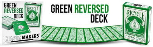 바이시클 그린 덱    Reversed Back Bicycle Deck - Green