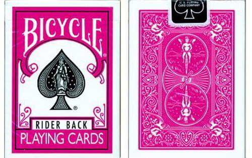 바이시클 진한분홍덱     Fuchsia- Back Backed Bicycle Cards