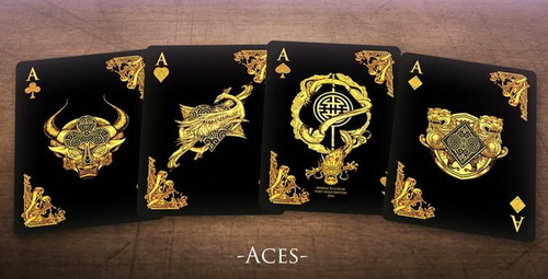Middle Kingdom (Gold) Playing Cards Printed