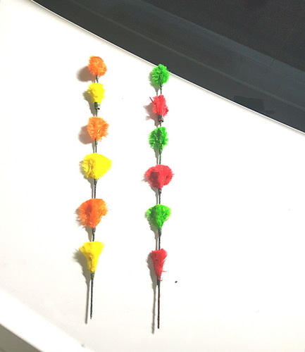 미래꽃 최상품(손만 대면 깃털꽃의 색상이 바뀝니다.)   Future Flower (Color Change Flower)