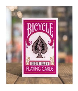 바이시클 진한분홍덱     Fuchsia- Back Backed Bicycle Cards