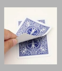 바이시클 블랭크 페이스 카드   뒷면 파랑 앞면이 백지인 카드