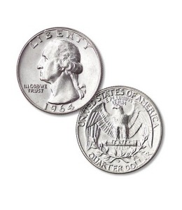 쿼터달러    Quarter Dollar Coin Normal