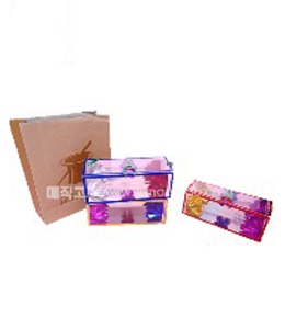 [kc인증] 마술종이가방(특대형)꽃상자3개- 드림백(대) [해법제공]  3 Magic Paper Bag Flower Boxes-Dream Bag